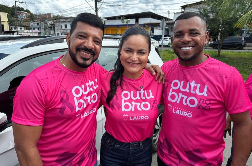 “Prevenção é o melhor caminho”, destaca vereador Fábio Carvalho na abertura do Outubro Rosa em Lauro de Freitas