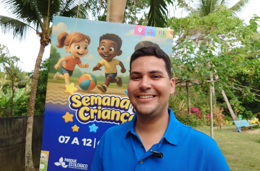  Jonatas Passos destaca carinho da prefeita Débora Regis com as crianças e elogia revitalização do Parque Ecológico de Vilas