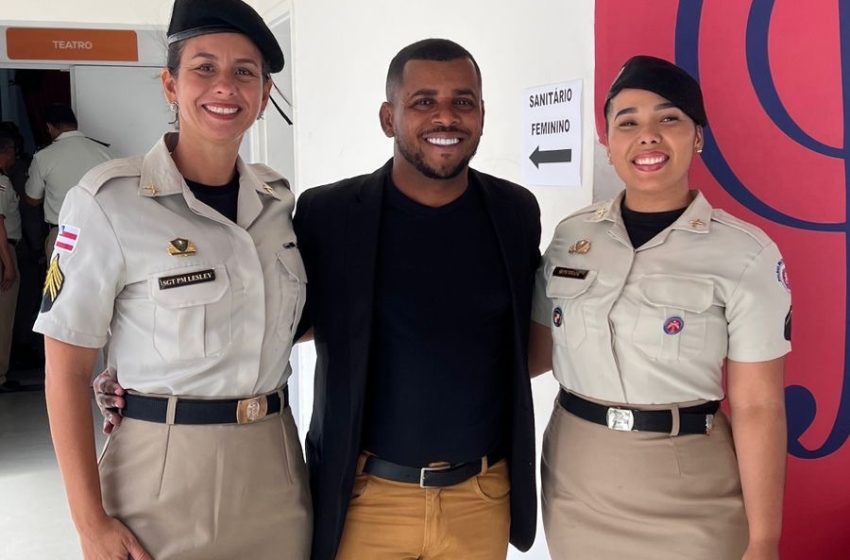  Vereador Fábio Carvalho participa da cerimônia de assunção de comando da 52ª CIPM em Lauro de Freitas