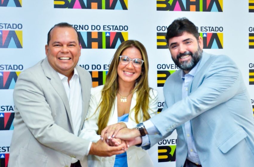 Geraldo Júnior e Adolpho Loyola se reúnem com presidente da UVB-BA