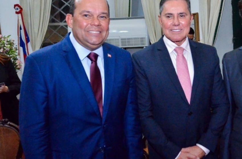  Vice-governador Geraldo Júnior parabeniza José Rotondano pela eleição à presidência do TJBA