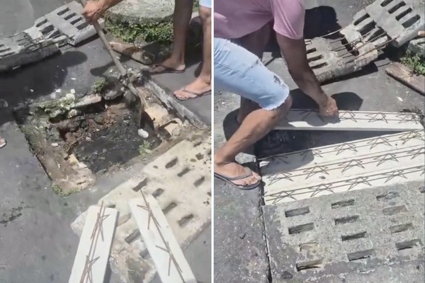 Moradores de Pernambués comemoram reparo em via após intervenção de Suíca; população aguardava há meses resposta da prefeitura