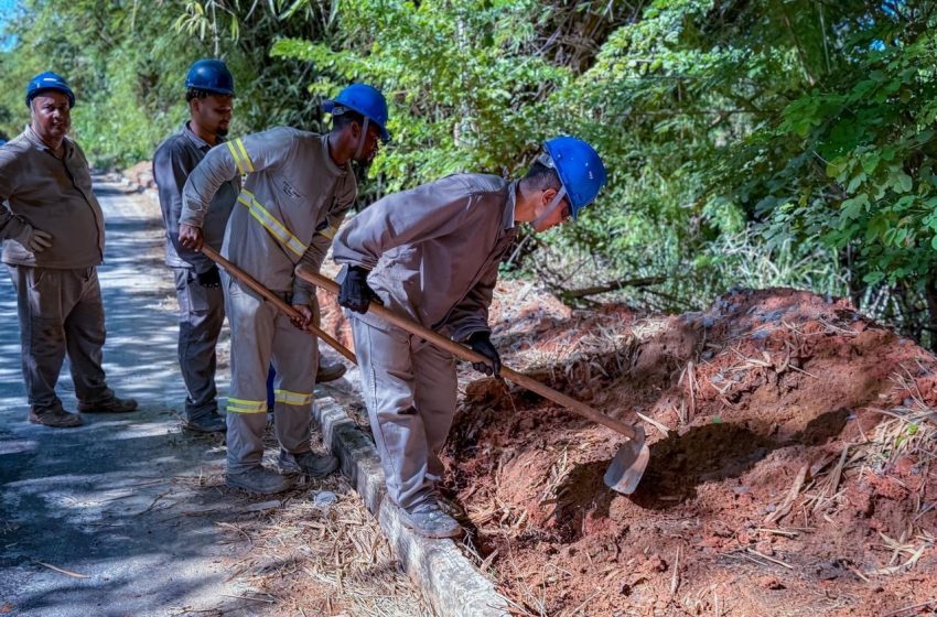 Banho de Luz avança no Bambuzal e obra já atinge 30% de execução