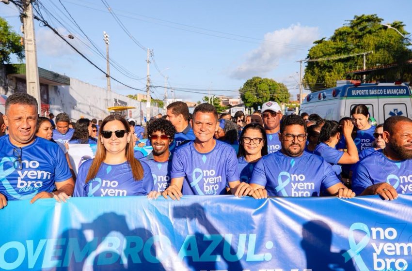 Novembro Azul leva multidão às ruas de Lauro de Freitas e reforça alerta pela saúde do homem