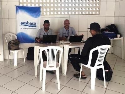 Atendimento itinerante da Embasa está disponível em Brotas até sexta-feira (7)