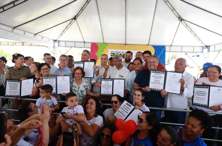  Governo da Bahia anuncia mais de R$ 140 milhões em investimentos em infraestrutura, saneamento e desenvolvimento rural em Conceição do Coité