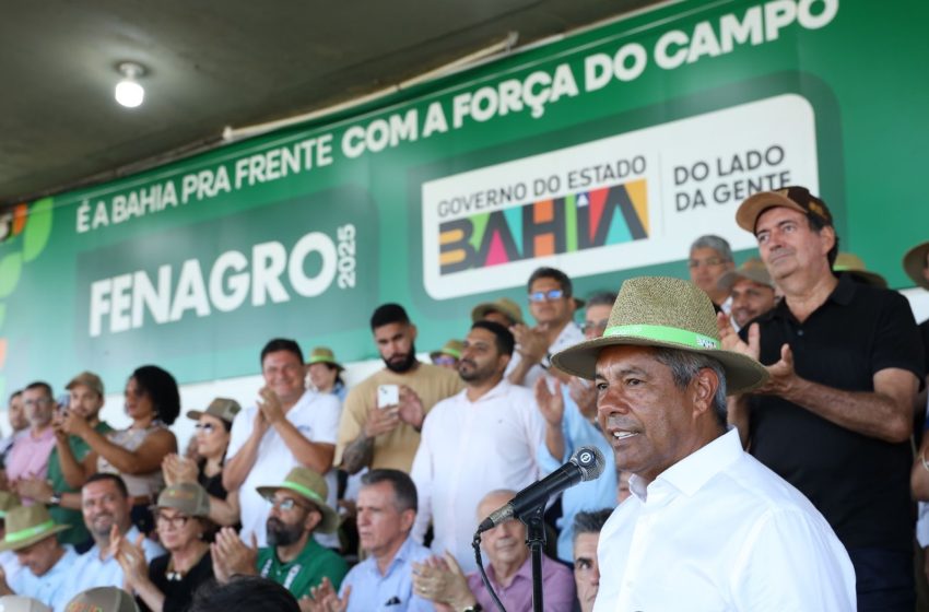  Jerônimo abre a Fenagro 2025 e destaca papel estratégico do agro na economia baiana