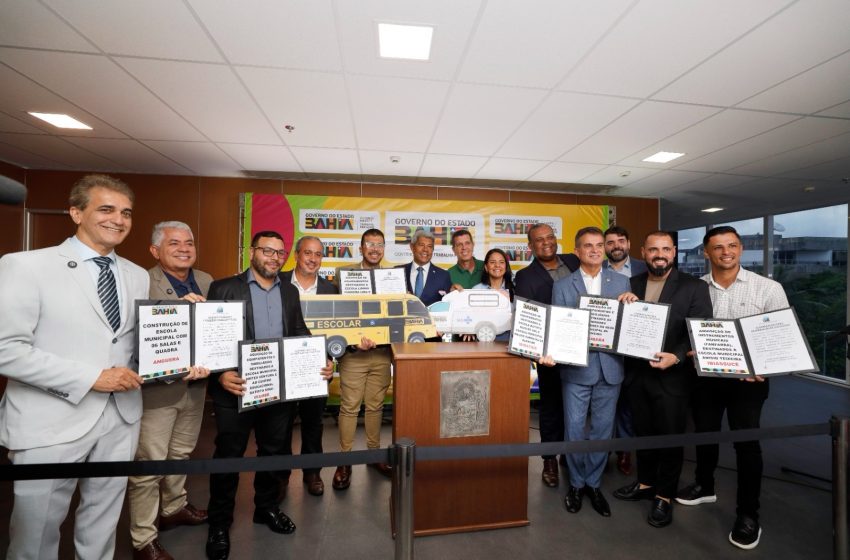  Governo do Estado autoriza construção de escola, reforma e entrega equipamentos para 14 municípios