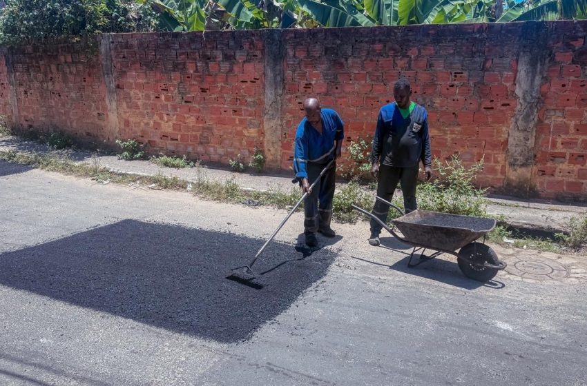 Prefeitura avança com Operação Buraco Zero em diversos bairros de Lauro de Freitas