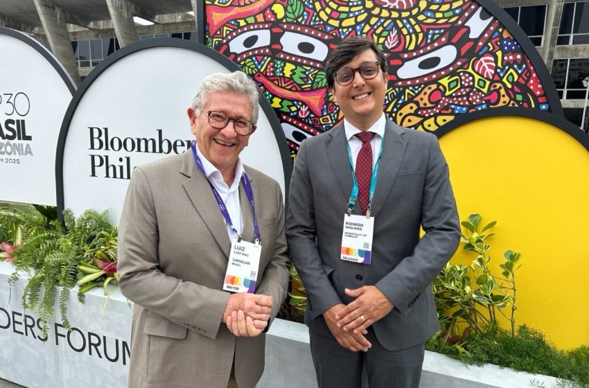 Comitiva de Camaçari participa do Fórum de Líderes Locais da COP30 no Rio de Janeiro