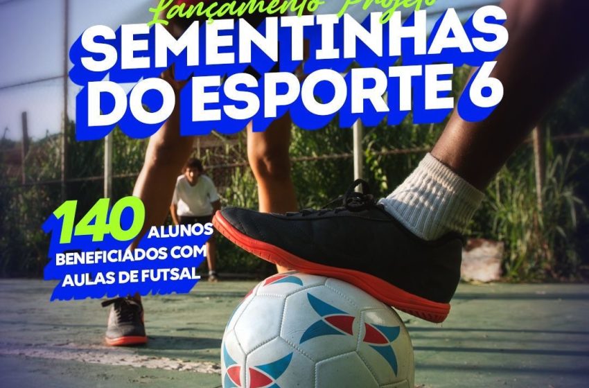 Alunos da rede municipal participam do Projeto Sementinhas e recebem kits esportivos