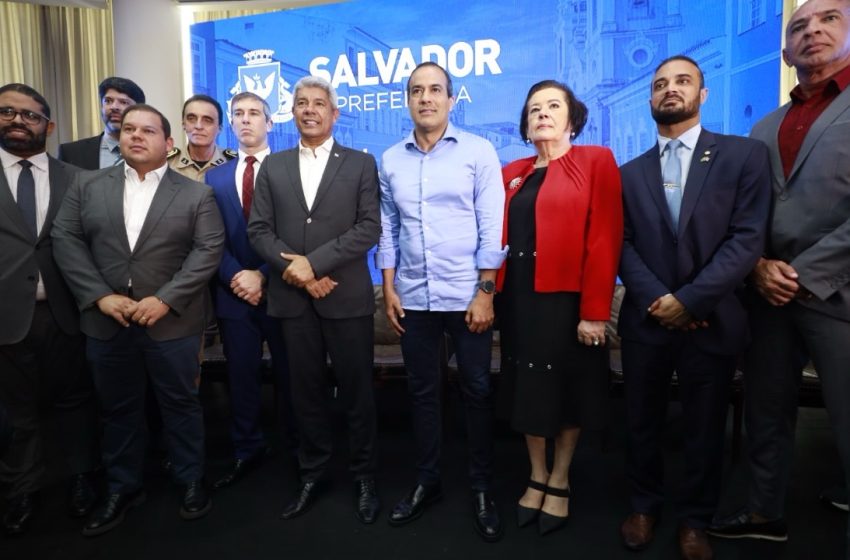 Na capital baiana, Jerônimo Rodrigues participa da apresentação do Plano Municipal de Segurança Pública e Defesa Social