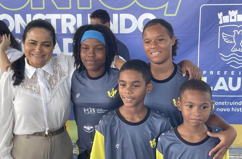 Débora Regis celebra lançamento do “Sementinhas do Esporte” e reforça compromisso com o esporte e a educação em Lauro de Freitas