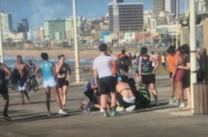 Corredora de 44 anos morre após mal súbito durante treino na orla de Salvador