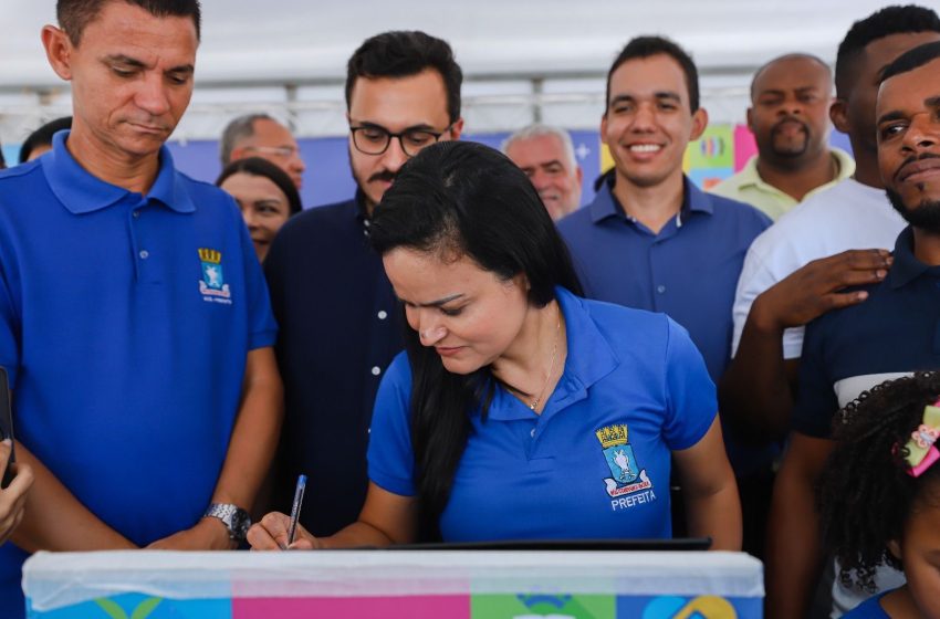 Débora Regis autoriza nova etapa do Pavimenta Lauro e amplia obras no Centro