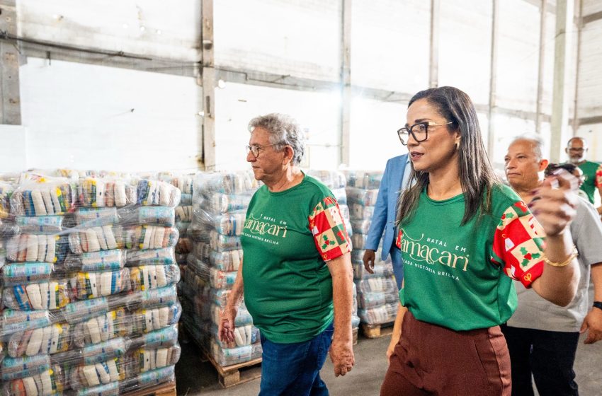 Prefeitura vistoria montagem das 60 mil Cestas de Natal; entrega começa nesta sexta-feira