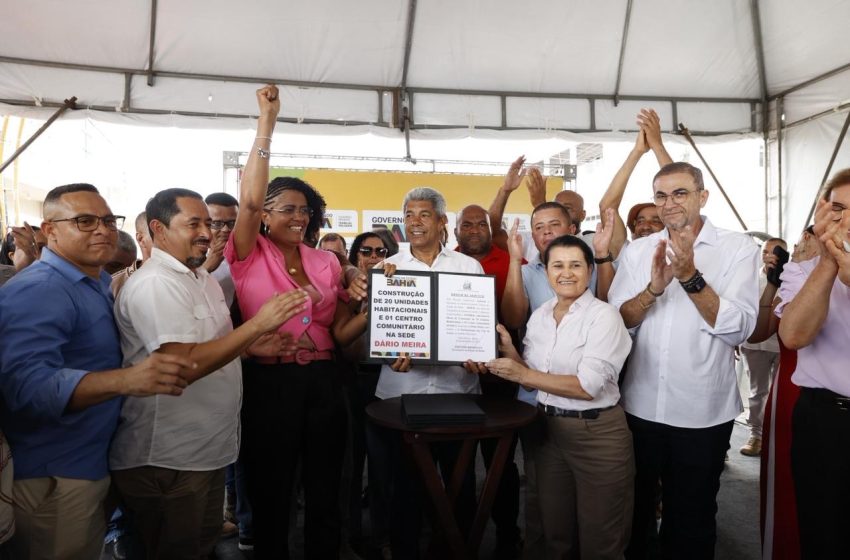  Jerônimo Rodrigues assina ordem de serviço para obra de macrodrenagem em Dário Meira