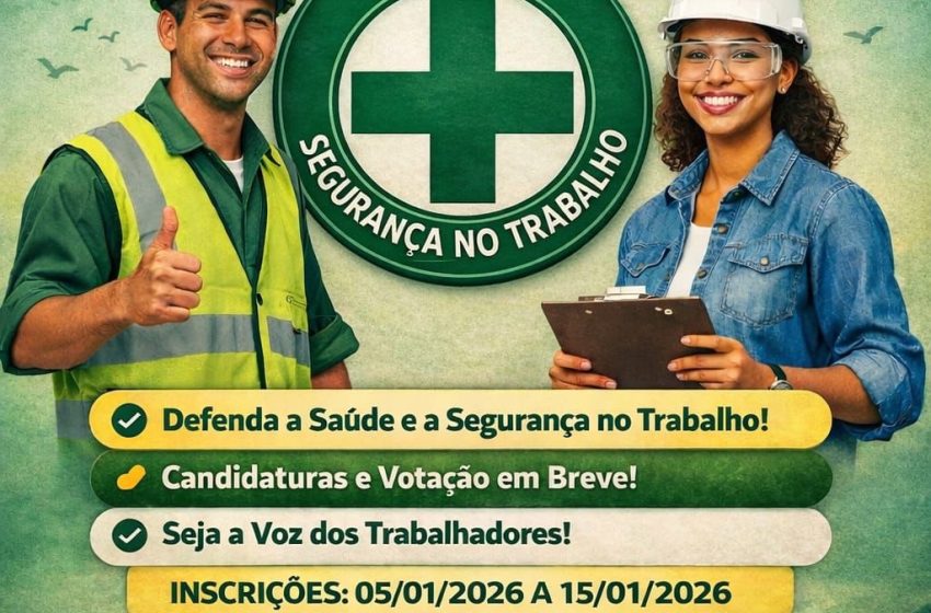  A partir de 5 de janeiro, servidores municipais poderão concorrer às eleições da CIPA 2026