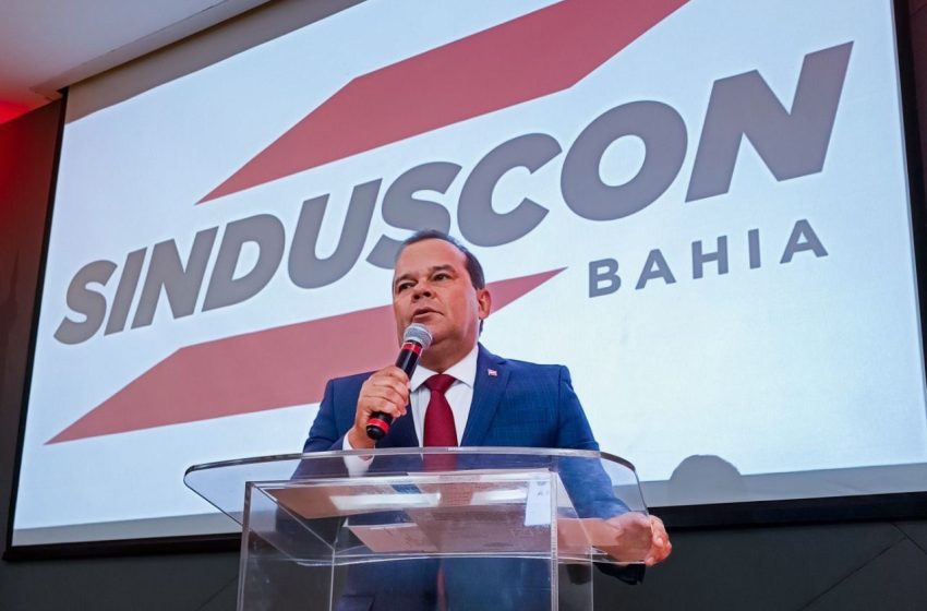 Vice-governador reforça compromisso com o fortalecimento da Construção Civil em posse da nova diretoria do Sinduscon-BA