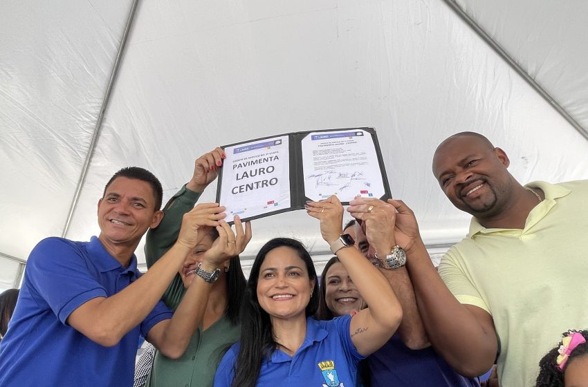  Débora Regis destaca avanços do Pavimenta Lauro e reforça gestão com foco em eficiência