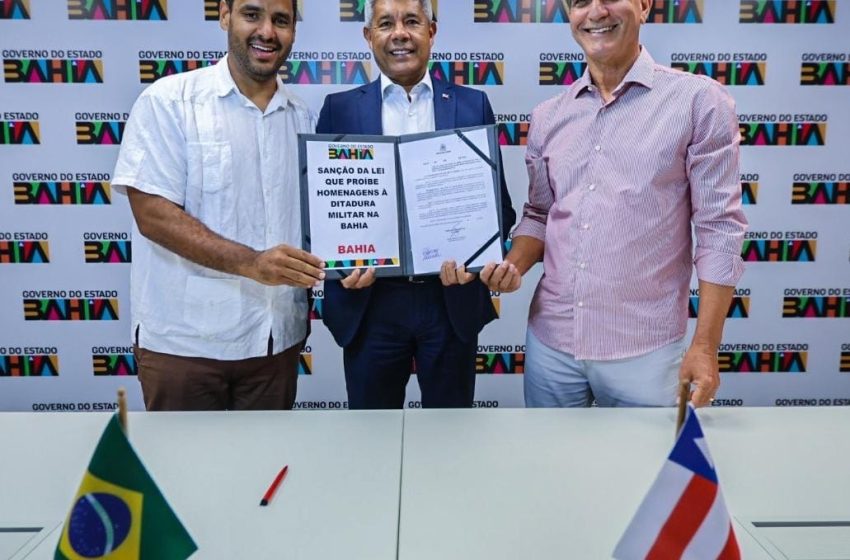  No 8 de janeiro, Jerônimo sanciona lei que proíbe homenagens à ditadura militar na Bahia