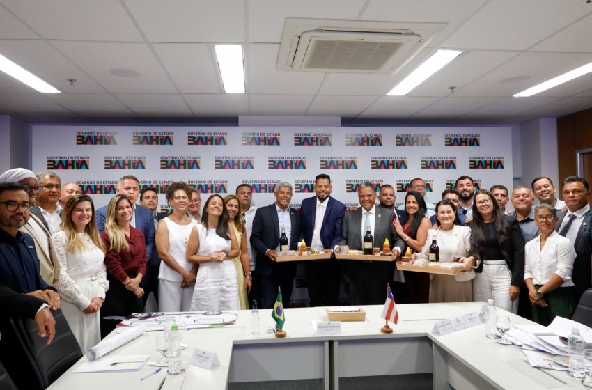  Governador e prefeito discutem obras e projetos para Santa Cruz da Vitória