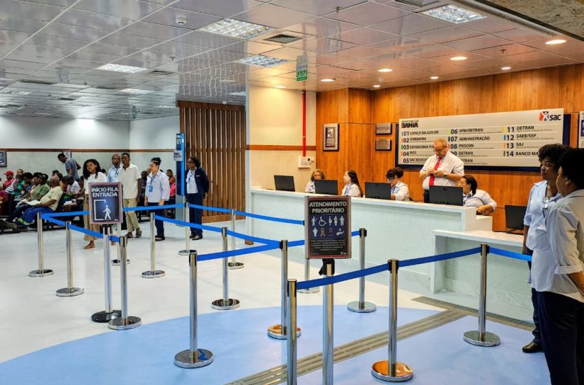  SAC Rodoviária tem capacidade para 16 mil atendimentos por mês, ampliando a oferta de serviços públicos na Bahia